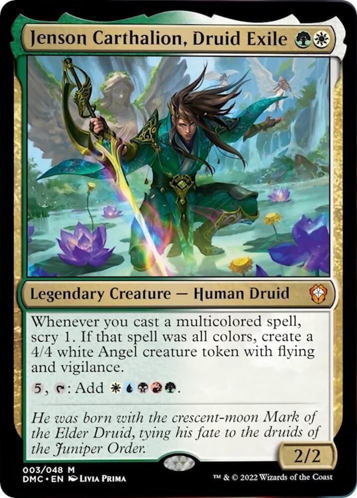 Jenson Carthalion, Druid Exile 3 card from Commander: Dominaria United