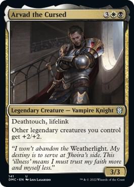 Arvad the Cursed 141 card from Commander: Dominaria United