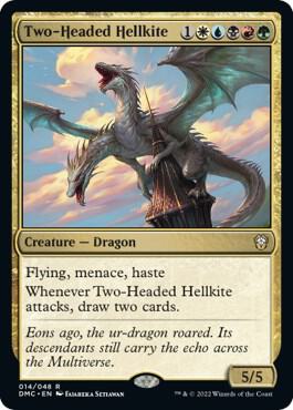 Two-Headed Hellkite 14 card from Commander: Dominaria United
