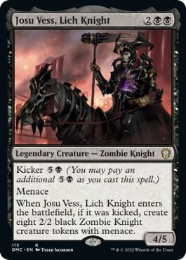 Josu Vess, Lich Knight 113 card from Commander: Dominaria United