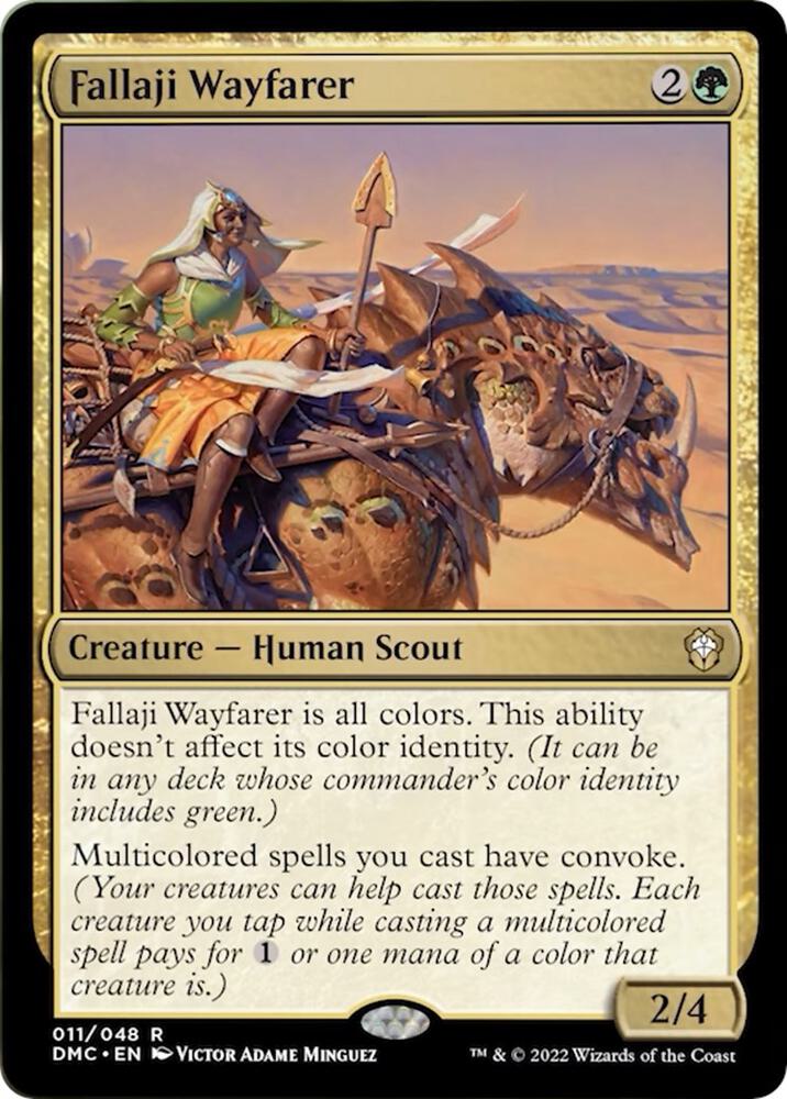 Fallaji Wayfarer 11 card from Commander: Dominaria United