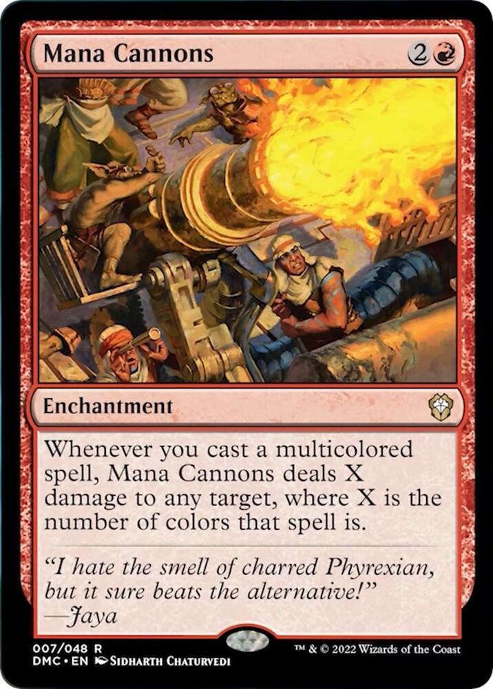 Mana Cannons 7 card from Commander: Dominaria United