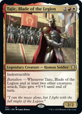 Tajic, Blade of the Legion 171 card from Commander: Dominaria United