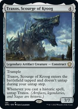 Traxos, Scourge of Kroog 195 card from Commander: Dominaria United