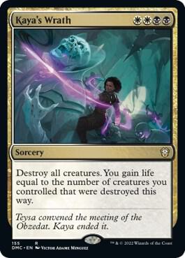 Kaya's Wrath 155 card from Commander: Dominaria United