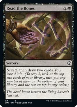 Read the Bones 117 card from Commander: Dominaria United