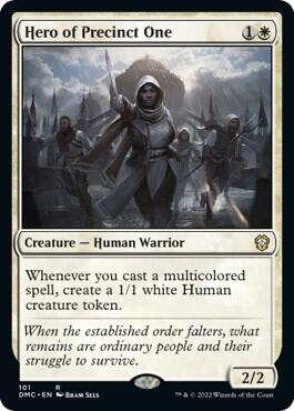 Hero of Precinct One 101 card from Commander: Dominaria United