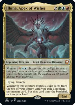Illuna, Apex of Wishes 154 card from Commander: Dominaria United