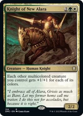 Knight of New Alara 156 card from Commander: Dominaria United