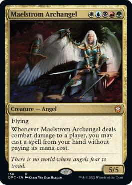 Maelstrom Archangel 158 card from Commander: Dominaria United