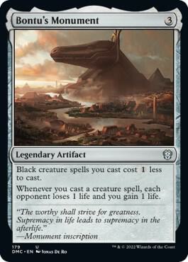 Bontu's Monument 179 card from Commander: Dominaria United