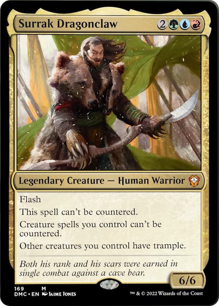 Surrak Dragonclaw 169 card from Commander: Dominaria United