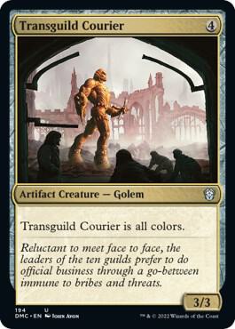 Transguild Courier 194 card from Commander: Dominaria United
