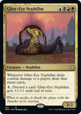 Glint-Eye Nephilim 152 card from Commander: Dominaria United