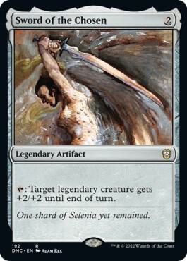 Sword of the Chosen 192 card from Commander: Dominaria United