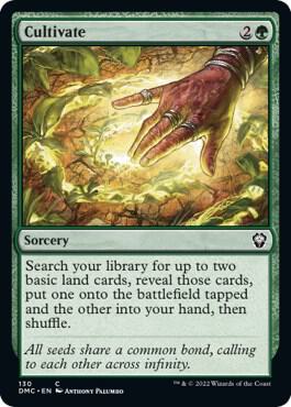 Cultivate 130 card from Commander: Dominaria United