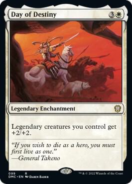 Day of Destiny 99 card from Commander: Dominaria United