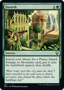 Farseek 133 card from Commander: Dominaria United