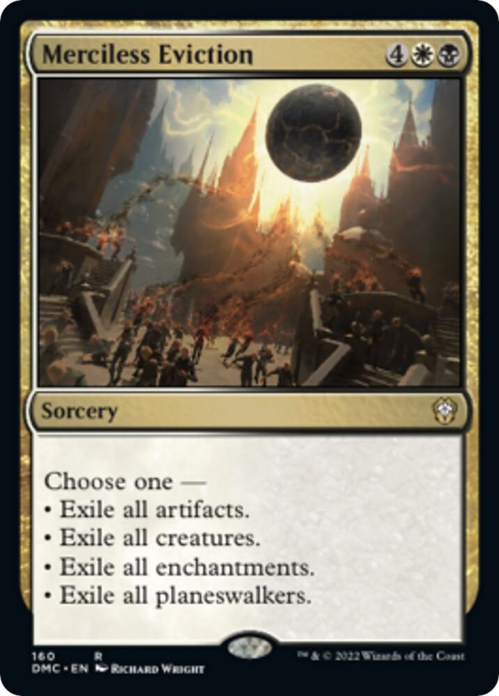 Merciless Eviction 160 card from Commander: Dominaria United