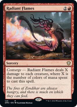 Radiant Flames 126 card from Commander: Dominaria United