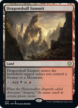 Dragonskull Summit 207 card from Commander: Dominaria United