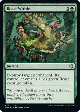 Beast Within 129 card from Commander: Dominaria United