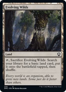 Evolving Wilds 208 card from Commander: Dominaria United