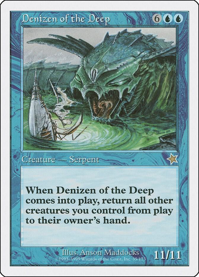 Denizen of the Deep 35 card from Starter 1999