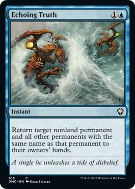 Echoing Truth 109 card from Commander: Dominaria United