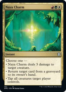 Naya Charm 162 card from Commander: Dominaria United