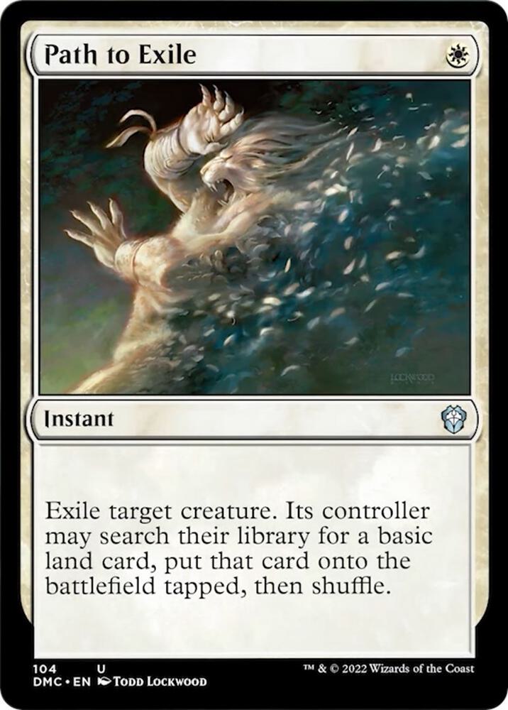Path to Exile 104 card from Commander: Dominaria United