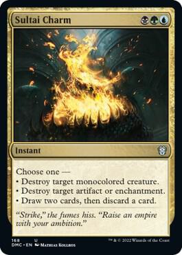 Sultai Charm 168 card from Commander: Dominaria United