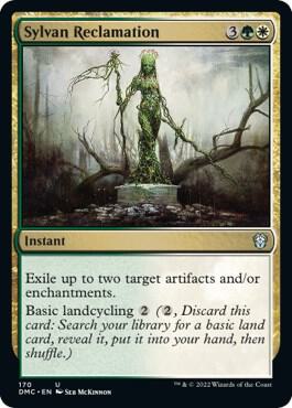 Sylvan Reclamation 170 card from Commander: Dominaria United