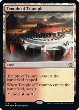 Temple of Triumph 238 card from Commander: Dominaria United