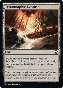 Terramorphic Expanse 239 card from Commander: Dominaria United