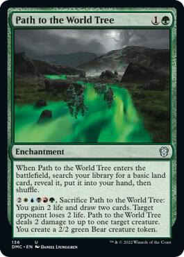 Path to the World Tree 136 card from Commander: Dominaria United