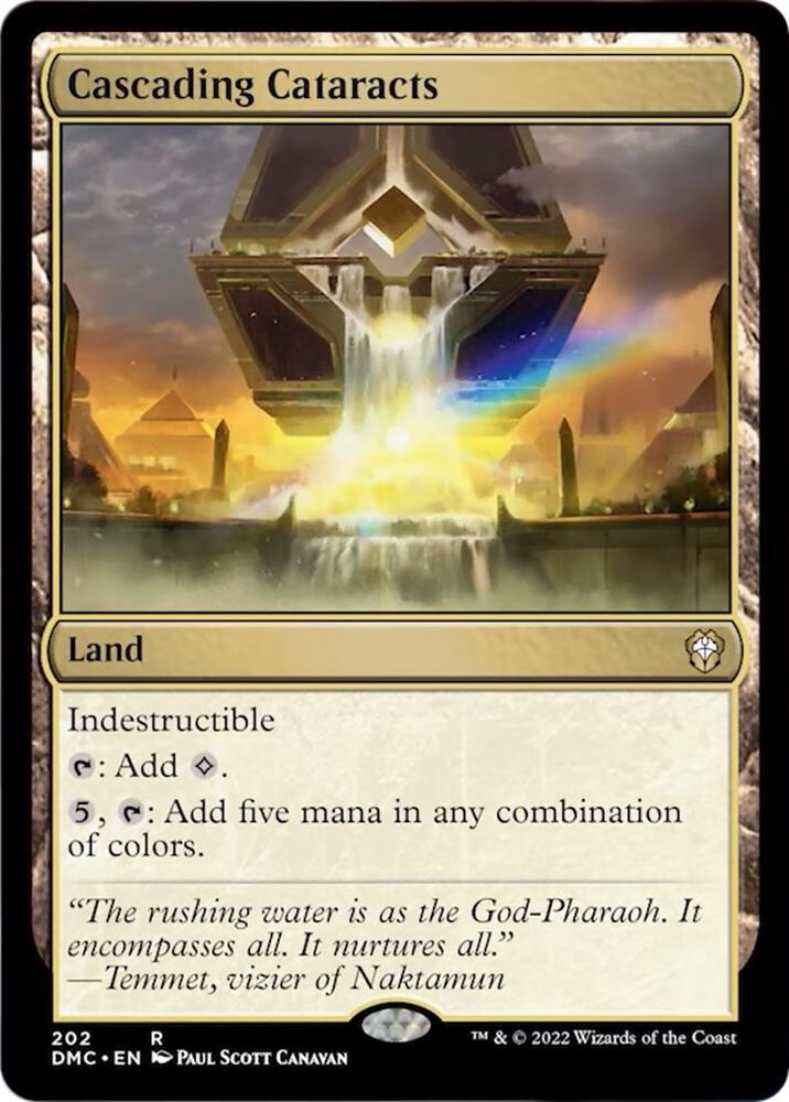 Cascading Cataracts 202 card from Commander: Dominaria United