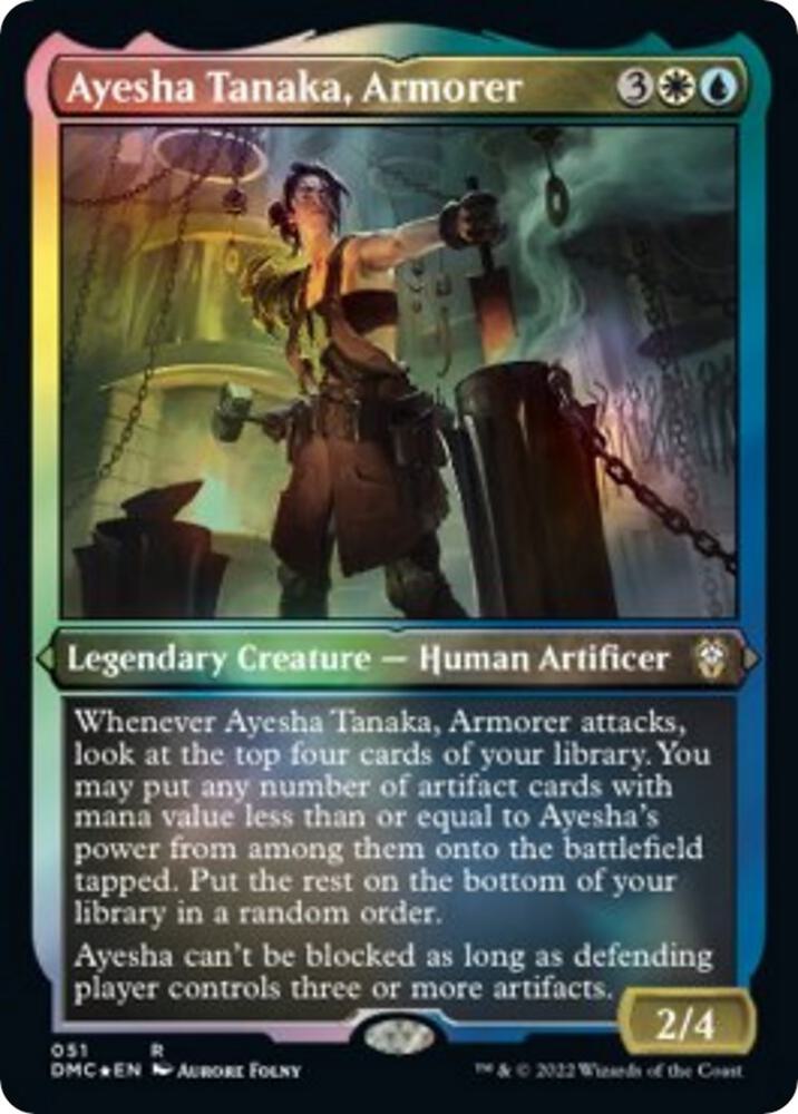 Ayesha Tanaka, Armorer (Foil Etched) 51 card from Commander: Dominaria United