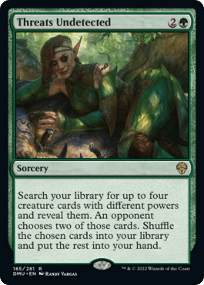 Threats Undetected 185 card from Dominaria United