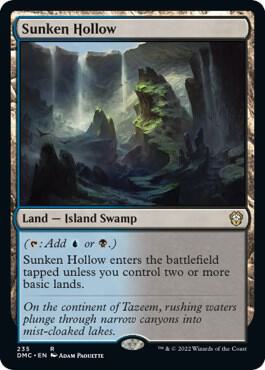 Sunken Hollow 235 card from Commander: Dominaria United