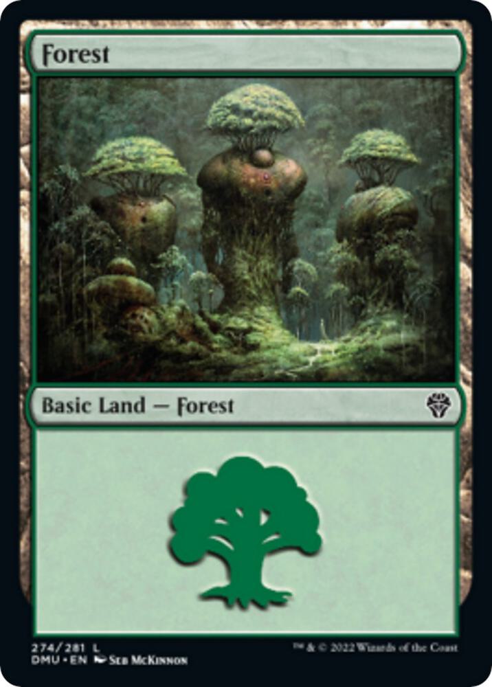 Forest 274 card from Dominaria United