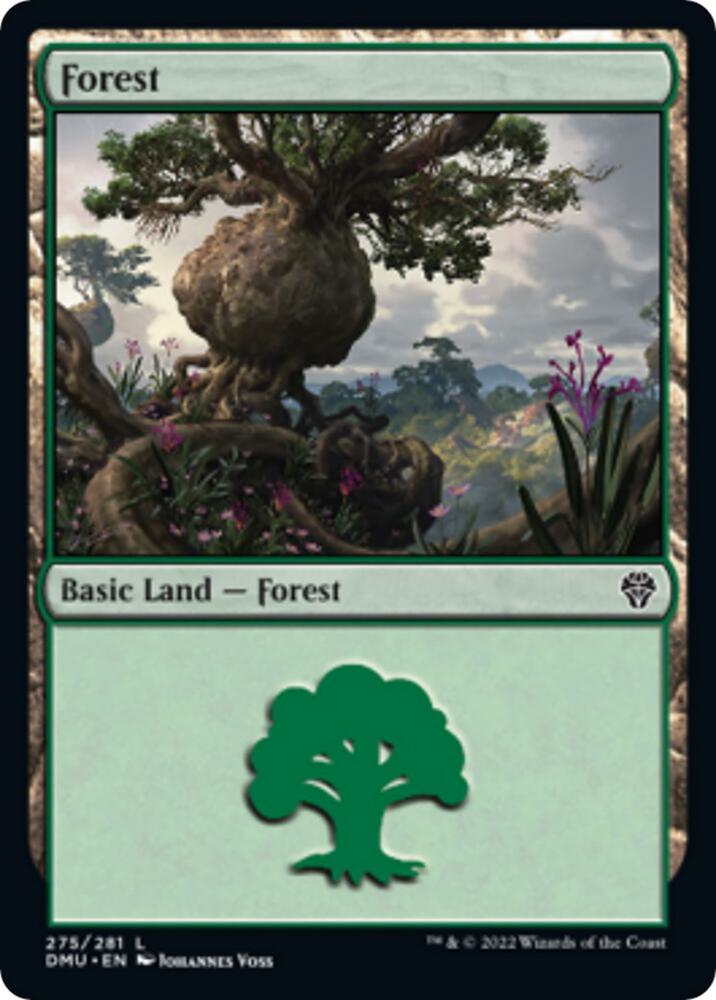 Forest 275 card from Dominaria United