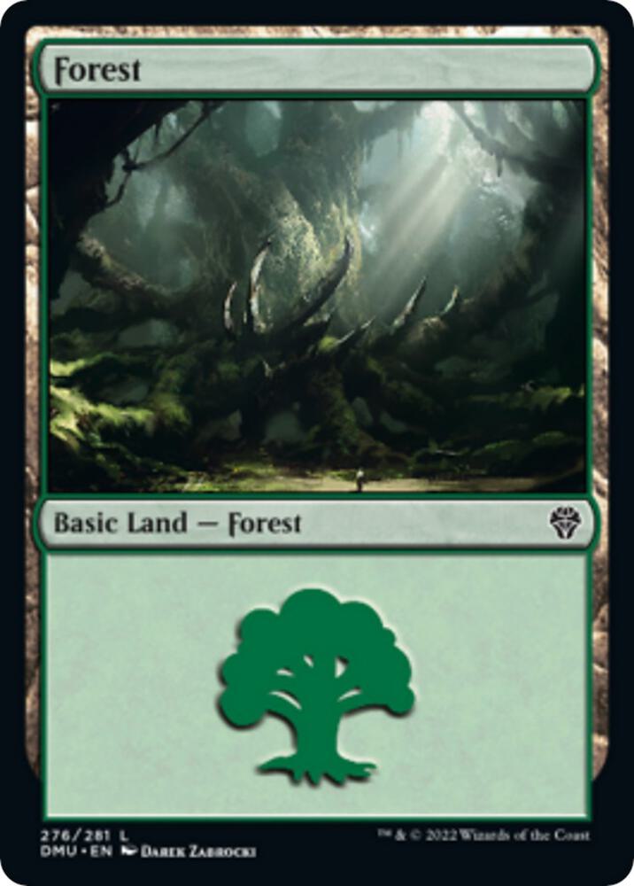 Forest 276 card from Dominaria United