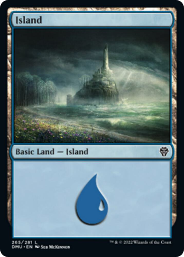 Island 265 card from Dominaria United