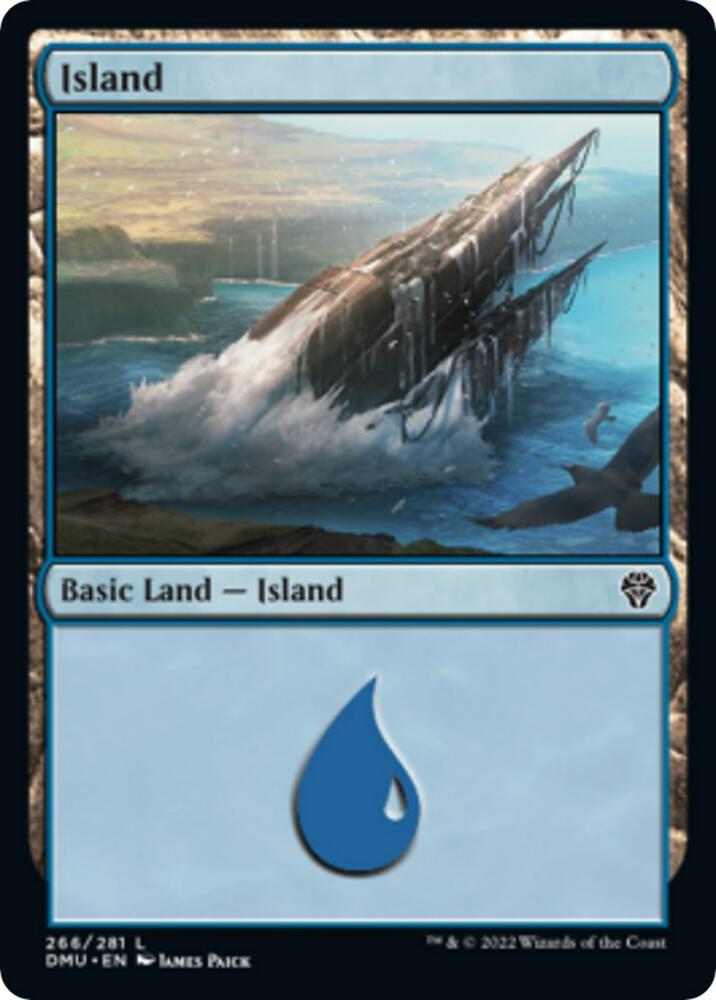 Island 266 card from Dominaria United