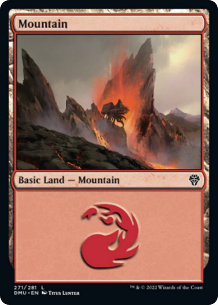 Mountain 271 card from Dominaria United