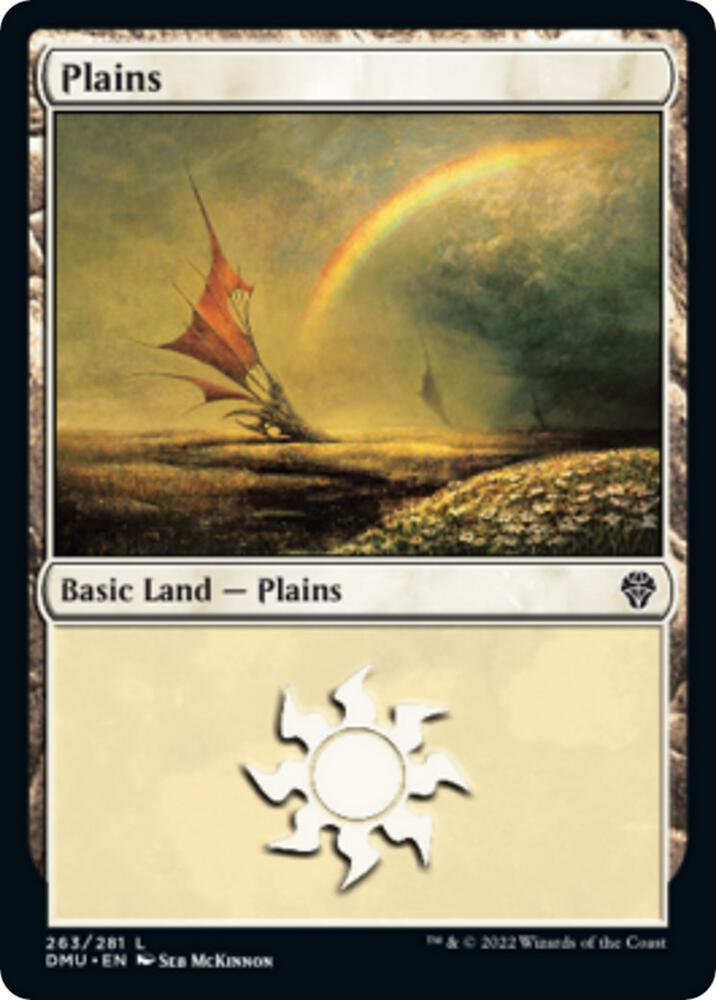 Plains 263 card from Dominaria United