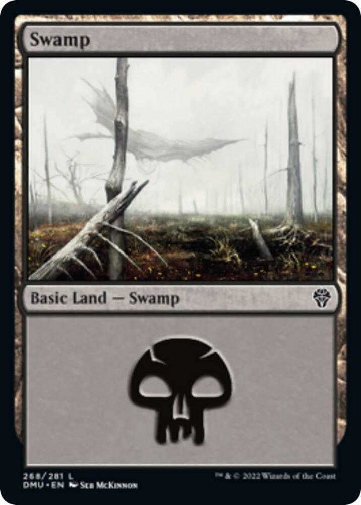 Swamp 268 card from Dominaria United