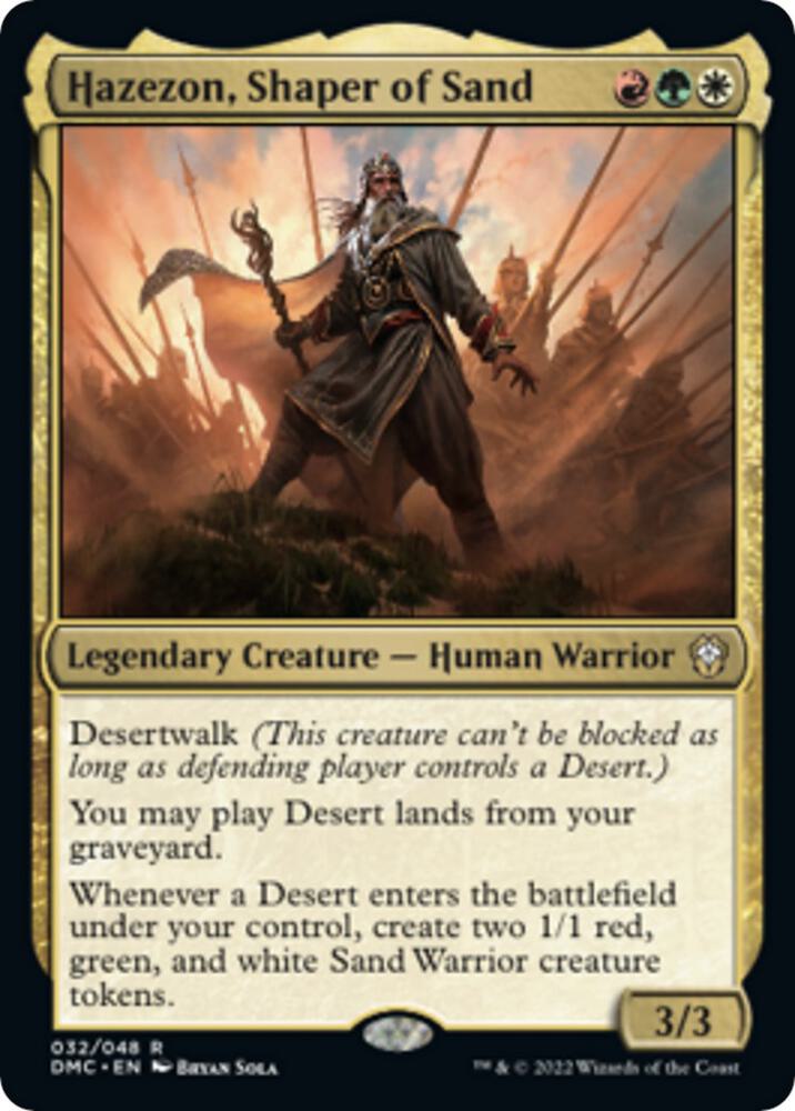 Hazezon, Shaper of Sand 32 card from Commander: Dominaria United