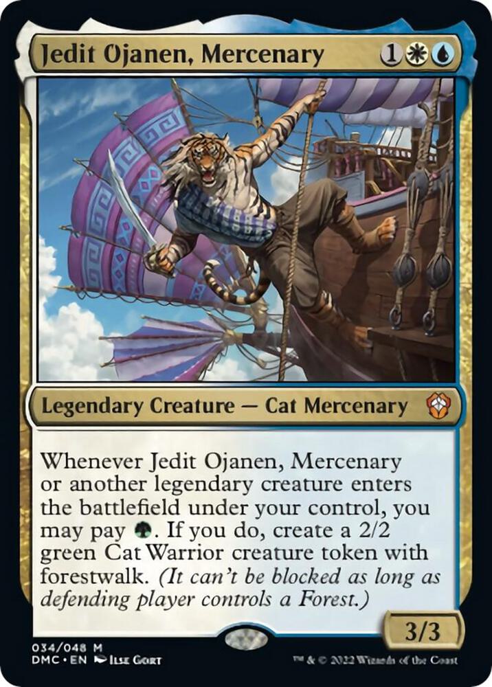 Jedit Ojanen, Mercenary 34 card from Commander: Dominaria United